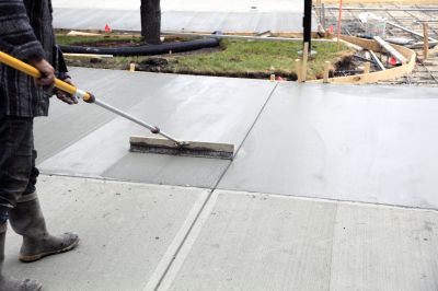 Fresh Concrete Pouring